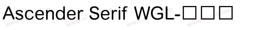 Ascender Serif WGL字体转换